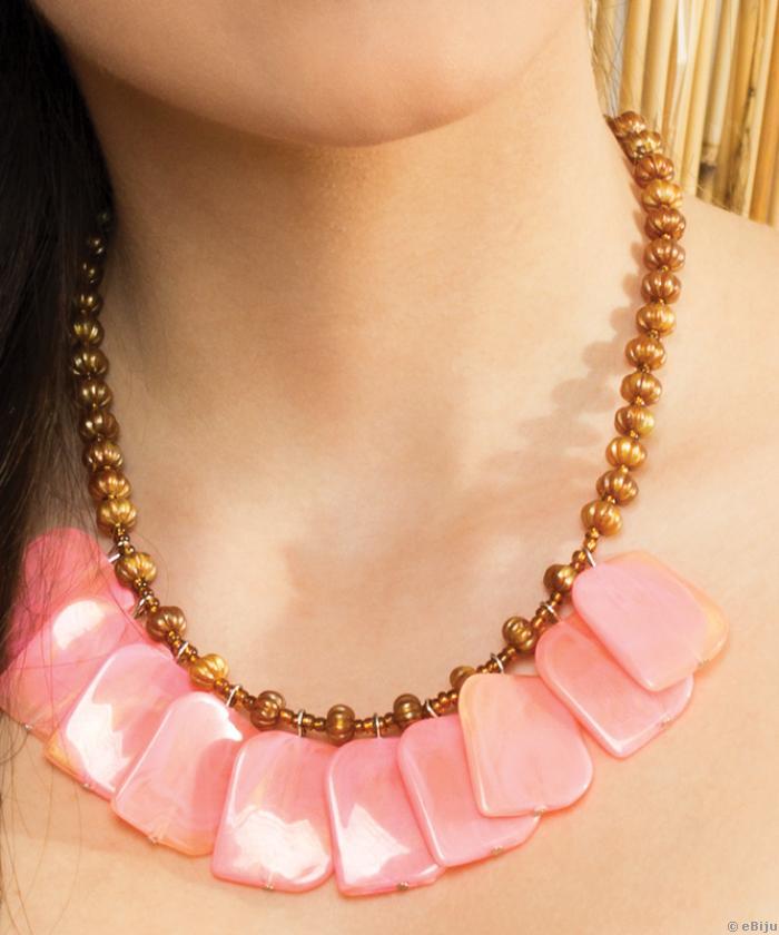 Kleopátra stílusú rózsaszín nyakék