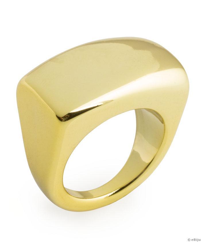 Aranyszínű minimalista stílusú gyűrű