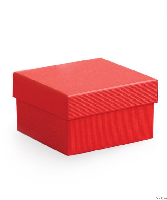 Piros ajándékdoboz kivehető párnácskával
