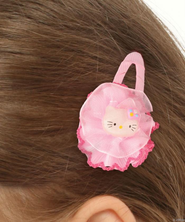 Rózsaszín Hello Kitty hajcsat